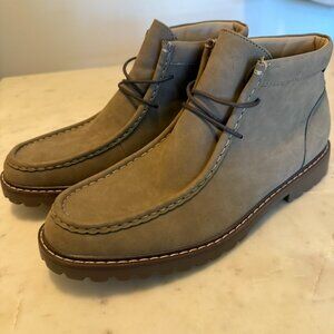 Sonoma Men's Foster Taupe Comfort Moc Toe Lace Up Ankle Boots Size: 11